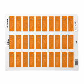 Veterinarian Graduation Orange Silver ラベル (フルシート)