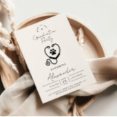 Veterinarian Graduation Party 招待状