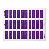 Veterinarian Graduation Purple Silver ラベル (フルシート)