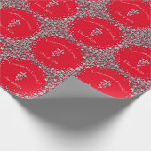 Veterinarian Graduation Red Silver ラッピングペーパー (角)