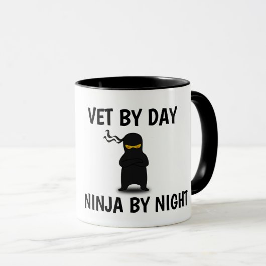 VETERINARIAN NINJA COFFEE MUG マグカップ (正面右)