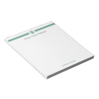 Veterinarian Office Notepad | Custom Logo ノートパッド