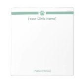 Veterinarian Office Notepad | Custom Logo ノートパッド (正面)