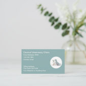 Veterinarian Pastel Color Business Cards 名刺 (スタンド正面)
