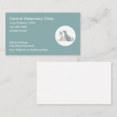 Veterinarian Pastel Color Business Cards 名刺 (正面/裏面)