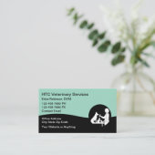 Veterinarian Pet Doctor Business Cards 名刺 (スタンド正面)