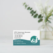 Veterinarian Pet Doctor Business Cards 名刺 (スタンド正面)