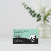 Veterinarian Pet Doctor Business Cards 名刺 (スタンド正面)