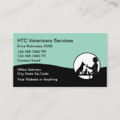 Veterinarian Pet Doctor Business Cards 名刺 (正面)