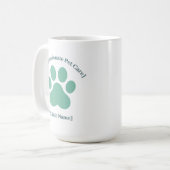 Veterinarian Staff Mug | Clinic Name Logo Template コーヒーマグカップ (正面左)