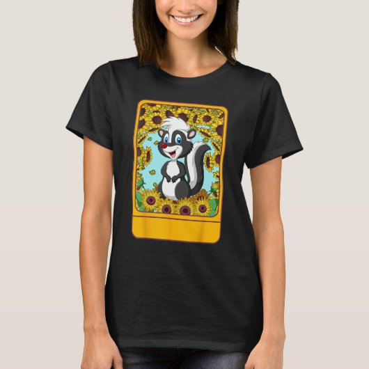 Veterinarian Sunflower Skunk Tee  For Pet  Ideas Tシャツ (正面)
