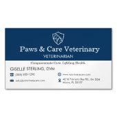 Veterinarian Vet Pet Office  マグネット名刺 (正面)