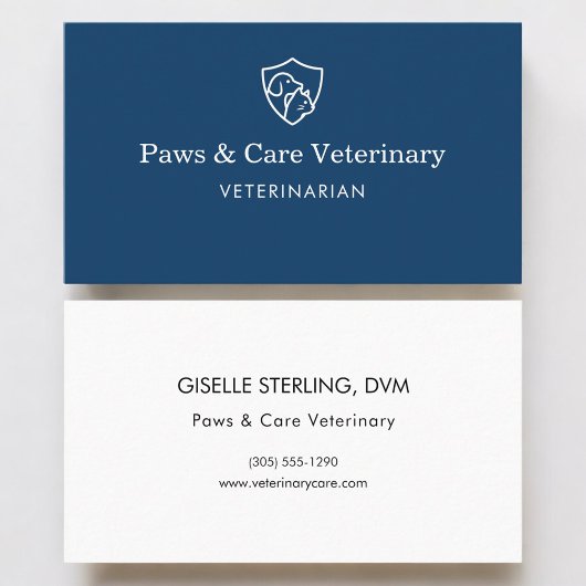 Veterinarian Vet Pet Office  名刺