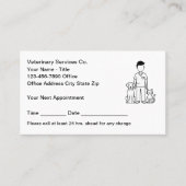Veterinarian Veterinary Office Appointment Cards 予約カード (正面)