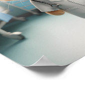 Veterinarian Wall Art for Cat Lovers & Animal  ポスター (角)