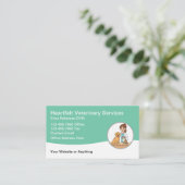 Veterinary Animal Hospital Services 名刺 (スタンド正面)