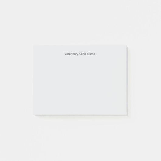 Veterinary Clinic Customizable Post‑It® Notes ポストイット (正面)