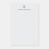 Veterinary Clinic Post‑it® Notes | Custom Logo ポストイット (正面)