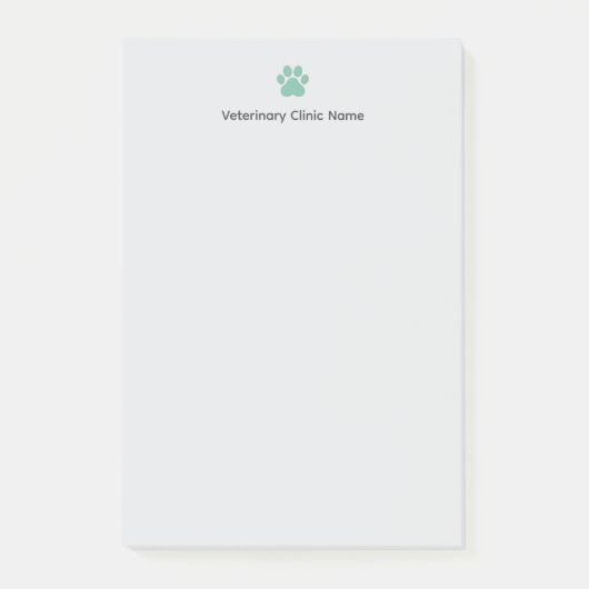 Veterinary Clinic Post‑it® Notes | Custom Logo ポストイット (正面)