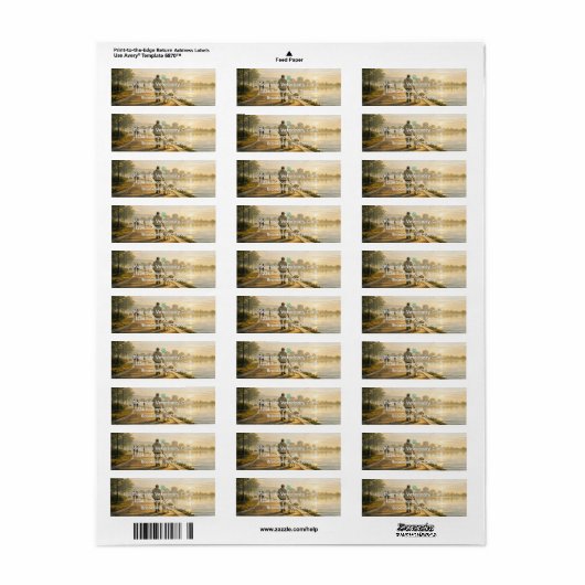 Veterinary Clinic Return Address Labels ラベル (フルシート)