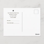 Veterinary Clinic Vaccination Reminder Postcard ポストカード (裏面)