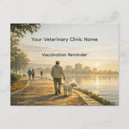 Veterinary Clinic Vaccination Reminder Postcard ポストカード