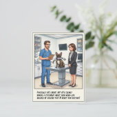 Veterinary ER Adventures Cartoon ポストカード (スタンド正面)