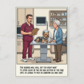 Veterinary ER Adventures Cartoon ポストカード (正面)