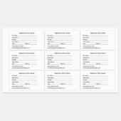 Veterinary Medication Label – Large & Waterproof ラベル (シート)