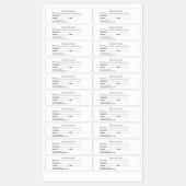 Veterinary Medication Label – Medium & Waterproof ラベル (シート)