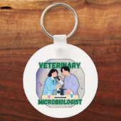 Veterinary Microbiologist – Lab Science Design キーホルダー (正面)