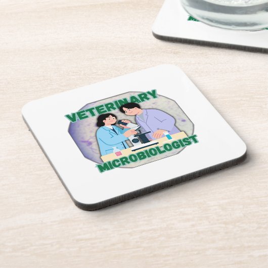 Veterinary Microbiologist – Lab Science Design コースター (左側)