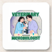Veterinary Microbiologist – Lab Science Design コースター (正面)