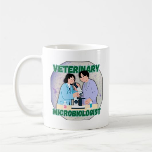 Veterinary Microbiologist – Lab Science Design コーヒーマグカップ (左)