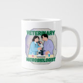 Veterinary Microbiologist – Lab Science Design ジャンボコーヒーマグカップ (右)