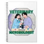 Veterinary Microbiologist – Lab Science Design ノートブック (正面)