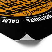 Veterinary Practice Manager Funny Vet Tech Week ポスター (角)