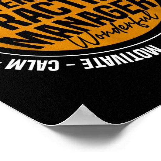 Veterinary Practice Manager Funny Vet Tech Week  ポスター (角)