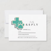 Veterinary School Paw Graduation Party 出欠カード (正面)