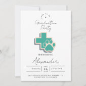 Veterinary School Paw Graduation Party 招待状 (正面)
