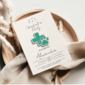 Veterinary School Paw Graduation Party 招待状