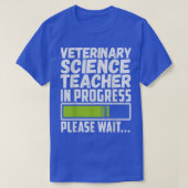 Veterinary Science Teacher In Progress Please Wait Tシャツ (デザイン正面)