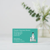 Veterinary Services Veterinarian Business Cards 名刺 (スタンド正面)