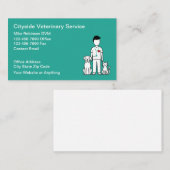 Veterinary Services Veterinarian Business Cards 名刺 (正面/裏面)