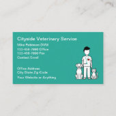 Veterinary Services Veterinarian Business Cards 名刺 (正面)