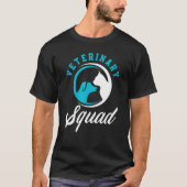 Veterinary Squad Funny Vet Tech Veterinarian Techn Tシャツ (正面)