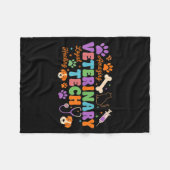 Veterinary Technician - Vet Tech Veterinarian Appr フリースブランケット (正面(横))