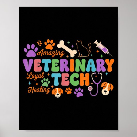 Veterinary Technician - Vet Tech Veterinarian Appr ポスター (正面)