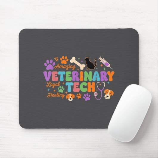 Veterinary Technician - Vet Tech Veterinarian Appr マウスパッド (マウス)