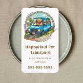 Veterinary Transport Service Pet Taxi Chauffeur 名刺